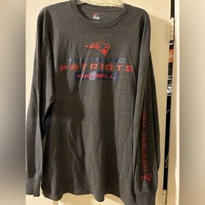 NFL - Majestic Dark Gray New England Patriots Long Sleeve Tee